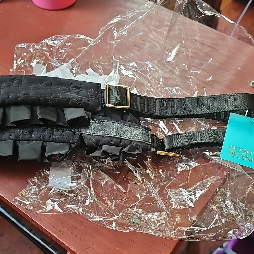 Posh Peanut Black Shoulder Strap